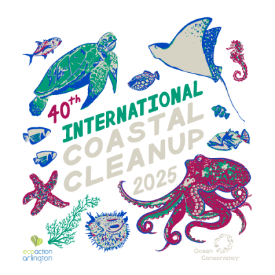 graphic promotional image for 40th International Coastal Cleanup 2025