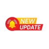 gold ringing bell in red circle: New Update